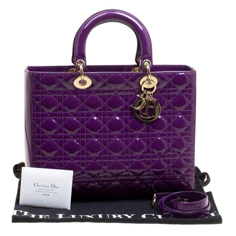 dior purple bag.